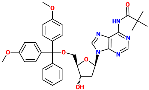 MC080674 5'-O-DMT-N6-pivaloyl-2'-deoxyadenosine (图片) MC080674 5'-O-DMT-N6-pivaloyl-2'-deoxyadenosine